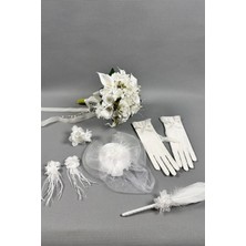 Gelin Buketi Çiçeği ve Nikah Aksesuarı Seti