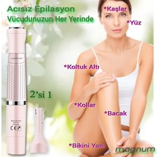 Yüz Kaş Epilatör Vücut Tüy Alma Aleti Epilasyon Traş Makinesi