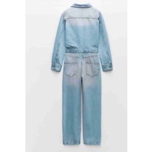 Allbucks Zara, Zw Collection Düğmeli Denim Tulum ABZRA0142