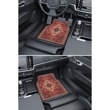 Modern Dijital Baskı Renkli Halı Motifli Universal Araba Paspası, Oto Paspas