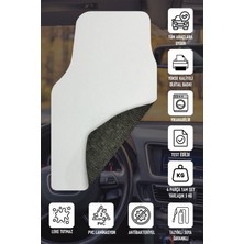 Modern Dijital Baskı Siyah Aslan Peugeot Logo Universal Araba Paspası, Oto Paspas