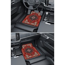 Modern Dijital Baskı Renki Desenli Halı Universal Araba Paspası, Oto Paspas