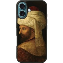 Apple iPhone 16 Siyah Baskılı A++ Kalite Koruma  Silikon Kılıf A++
