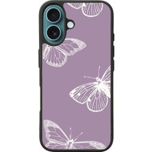 Apple iPhone 16 Siyah Baskılı A++ Kalite Koruma  Silikon Kılıf A++