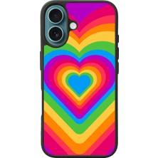 Apple iPhone 16 Siyah Baskılı A++ Kalite Koruma  Silikon Kılıf A++
