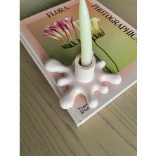 Minic Store 2'li Akışkan Şamdan Set - Pembe ve Yeşil