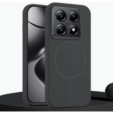 Xiaomi Mi 14T Uyumlu Kılıf Zebana Liquid Soft Silikon Kılıf (Kablosuz Şarj Destekli) Gri