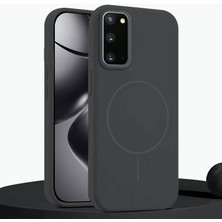 Samsung Galaxy S20 Fe Uyumlu Kılıf Zebana Liquid Soft Silikon Kılıf (Kablosuz Şarj Destekli) Gri