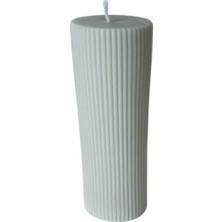 Uc&da Dekoratif  Soya Wax 5*15  cm  Desenli Silindir Mum
