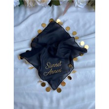 1ADET - Sünnet Annesi Yazılı Nakışlı Kına ve Düğün Halay Mendili - Şifon Kumaş