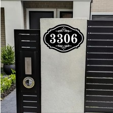 Zafrak Reklam Villa -Site -Blok-Apartman - İsimliği - Apartman Tabelası 30X18 cm Kişiye Özel
