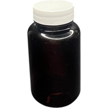 Zylan Ambalaj 150 ml  Kahverengi Tablet Şişesi Beyaz Kapak, 12 Adet, Tablet Şişesi, Ecza Şişesi, Kozmetik Şişe