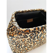 Heybes Kadın Leopar Desenli Clutch El Çantası