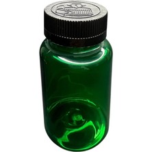 Zylan Ambalaj 150 ml  Yeşil Tablet Şişesi Siyah Kapak, 24 Zyadet, Tablet Şişesi, Ecza Şişesi, Kozmetik Şişe