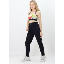 Gzt Tekstil Kadın Beli Lastikli Likrasız Kot Pantolon