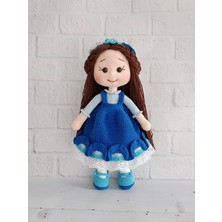 Mavi Merve Bebek Amigurumi Organik Oyuncak