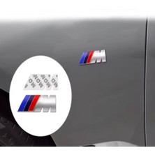 Bmw Yan Çamurluk ve Bagaj Abs M Logo Rozet Amblem