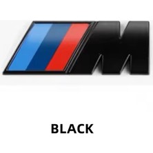 Bmw Yan Çamurluk ve Bagaj Abs M Logo Rozet Amblem (4,5 mm - 1,5 mm Gümüş)