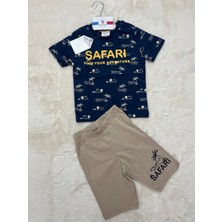 Nurcan Bebe Rolypoly Erkek Çocuk Mavi Kapri Takım