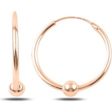 Toplu Halka Kadın Gümüş Küpe 20mm