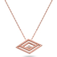 925 Ayar Rose Gold Kadın Gümüş Kolye