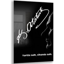 Exela Home Atatürk Sözleri 1 Cam Tablo - Dikey Motif 02-016