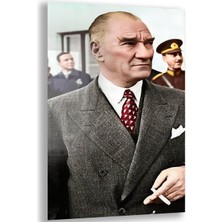 Atatürk Cam Tablo - Yatay Motif 01-079