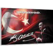 Exela Home Atatürk Sözleri 4 Cam Tablo - Yatay Motif 01-005
