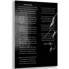 Exela Home Atatürk Sözleri 1 Cam Tablo - Dikey Motif 02-013