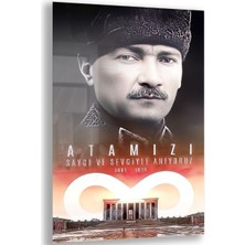 Exela Home Atatürk Cam Tablo - Yatay Motif 01-036