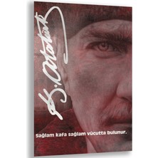 Exela Home Atatürk Sözleri 2 Cam Tablo - Dikey Motif 02-018