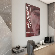 Atatürk Sözleri 2 Cam Tablo - Dikey Motif 02-019