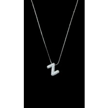 Keyper Z Harfli Zirkon Taşlı Çelik Kolye