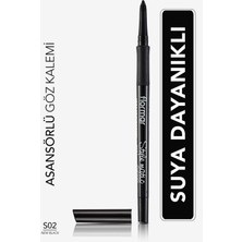 Luxury Suya Dayanıklı Asansörlü Göz Kalemi(Yoğun Siyah)-Stylematic EYELINER-S02NEWBLACK-8690604190492 1 Adet