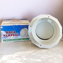 Luxury Aspiratör Baca Klapesi Çekvalfi , Davlumbaz Baca Klapesi Koku Önleyici , 2mt Folyo Bant Uyumlu 1 Adet