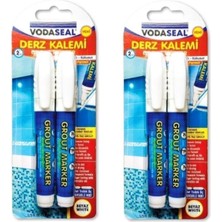 Luxury Fayans Derz Kalemi Beyaz 4 Lü Set 4 Adet Yedek Uç 1 Adet