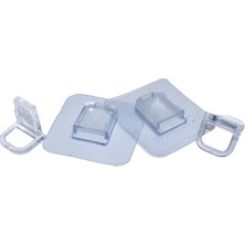 4 Parça Raf Ayak Aparatı Şeffaf Pvc Yapışkanlı (4887)