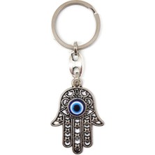 Sylvery Jewels Nazar Boncuklu Metal Fatma Eli Anahtarlık