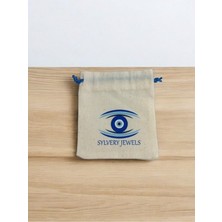 Sylvery Jewels 925 Ayar Zirkon Taşlı Damla Motifi Nazar Boncuğu Küpe