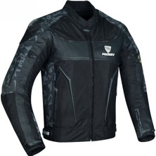 Prosev 186 Deri Detaylı Camo 4 Mevsim Mont