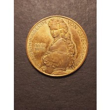 Escoines Koleksiyon 1837 - 1898 Elısabeth Kaıserın Von Österreıch Hk - A900 - 11.26GR 22 Ayar A900 Altın Madalya