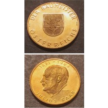 Escoines Koleksiyon 1891 - 1964 Julıus Raab -Der Baumeıster Öster Reıchs A900 Mac - 11.36GR 22 Ayar A900 Altın Madalya