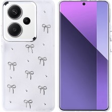 Başkenttekno Xiaomi Redmi Note 13 Pro Plus 5g Kılıf Airbag Tasarımlı Simli Şeffaf Kutup Kapak