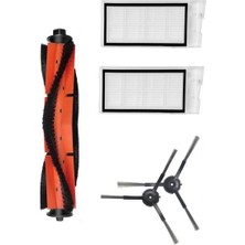 Asgard Grup Roidmi Eve Uyumlu 1 Adet Ana Fırça 2 Adet Filtre 2 Adet Siyah Yan Fırça