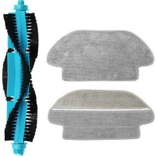 Asgard Grup Viomi V2 Max Uyumlu 1 Adet Mavi Ana Fırça 2 Adet Mop