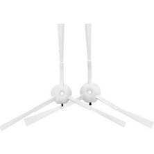 Asgard Grup Roidmi Eve Plus Uyumlu 2 Adet Beyaz Yan Fırça