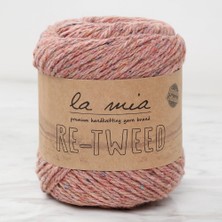 La Mia Re-Tweed Gül Kurusu Melanj El Örgü ipi - L1