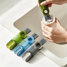 Mergen Store  3 Fonksiyonlu Pratik Şişe Temizleme Fırçası Mutfak Banyo Araç Için Çok Amaçlı Fırça