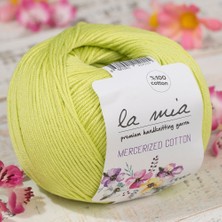 La Mia Mercerized Cotton Yeşil El Örgü ipi - 150 - 33587