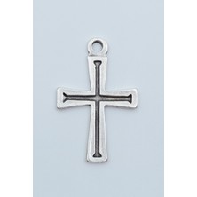Bu Farklı Haç Kolye Ucu - Antik Gümüş Kaplama - Kod:85